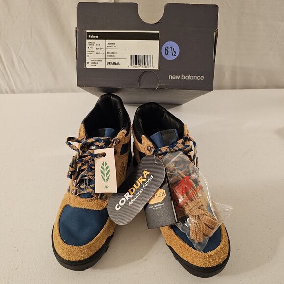 GENUINE NEW BALANCE MENS‎ SIZES 6.5 RAINIER BROWN TEAL MID HIKING SHOE $149 - Picture 9 of 12